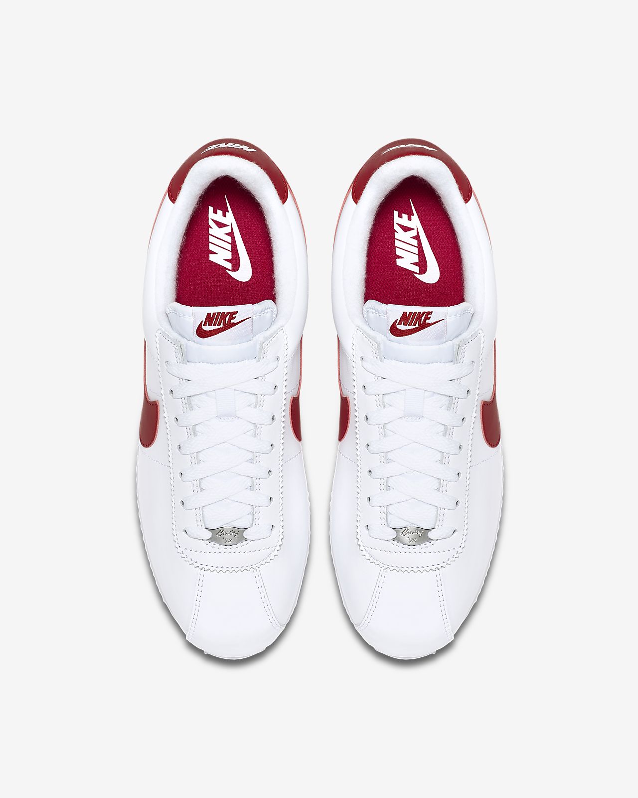 red and white nike cortez mens