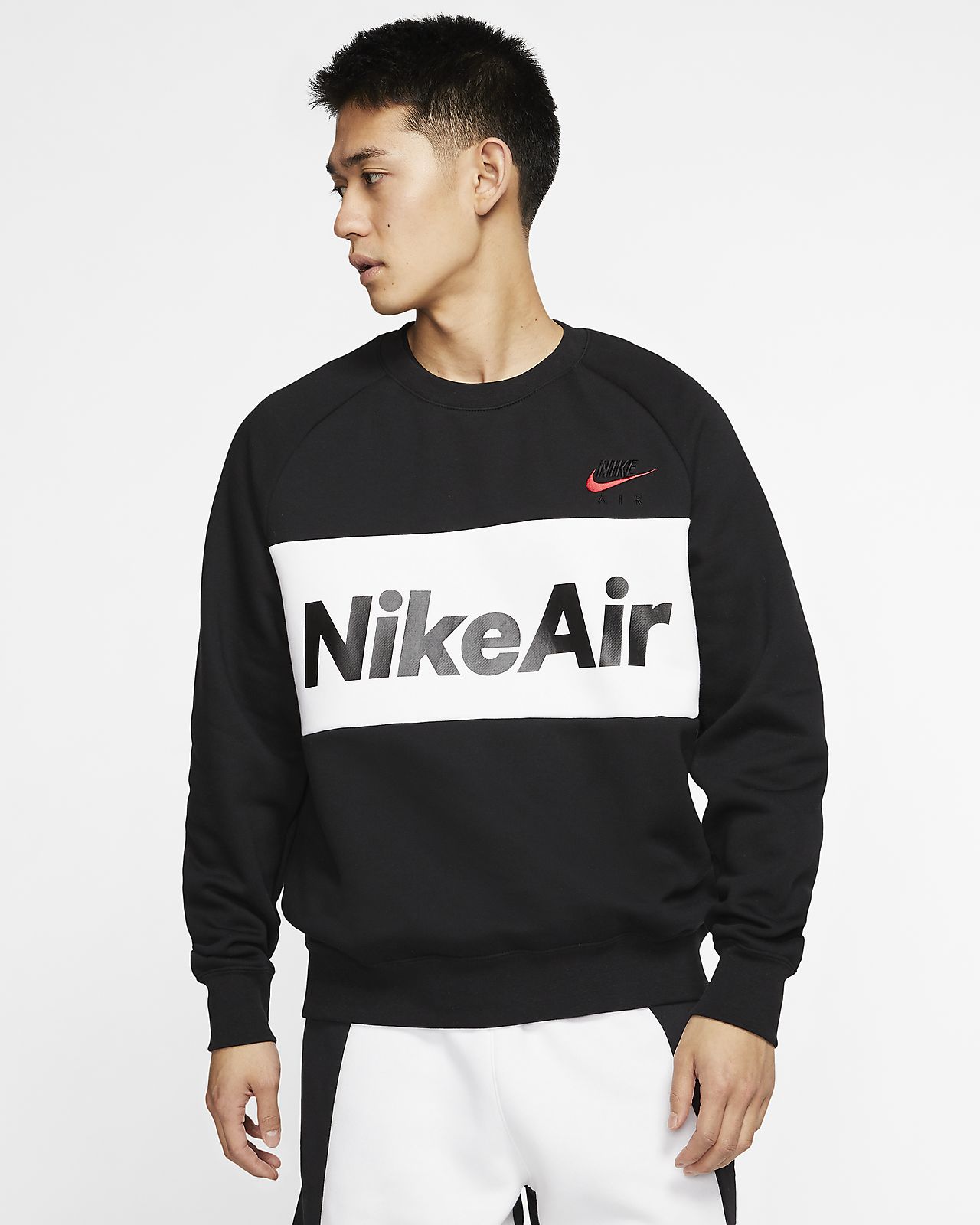 Nike Air kerek nyakkivágású, polár férfipulóver Nike Air kerek nyakkivágású, polár férfipulóver