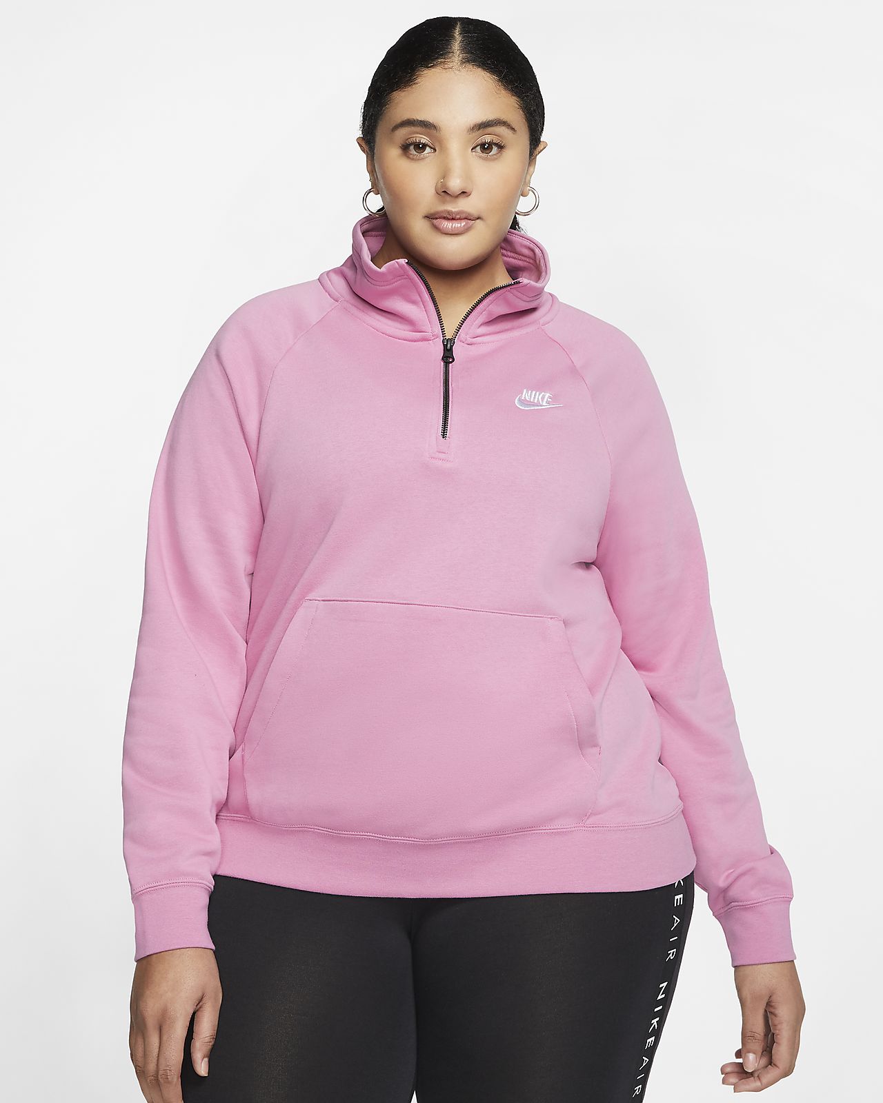 3 women's nike sportswear essential quarter-zip fleece top 3 women's nike sportswear essential quarter-zip fleece top