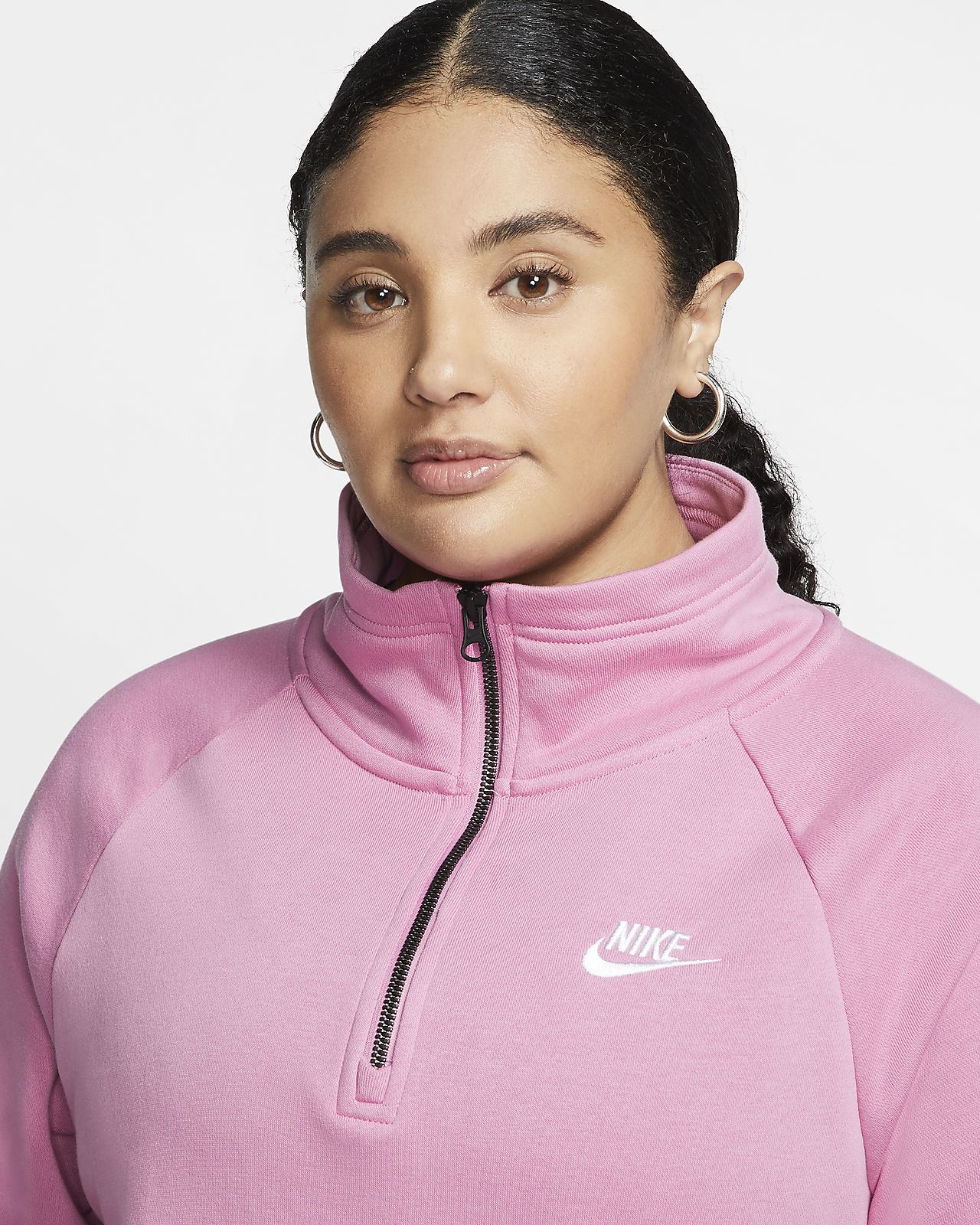 3 women's nike sportswear essential quarter-zip fleece top 3 women's nike sportswear essential quarter-zip fleece top