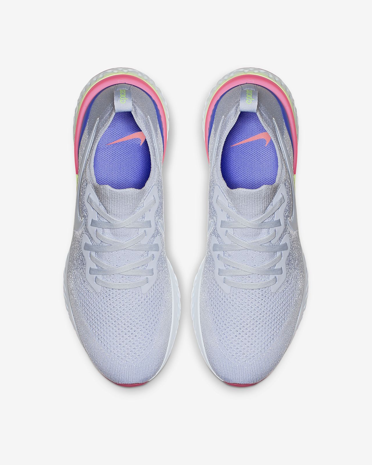 nike epic react blue running shoes