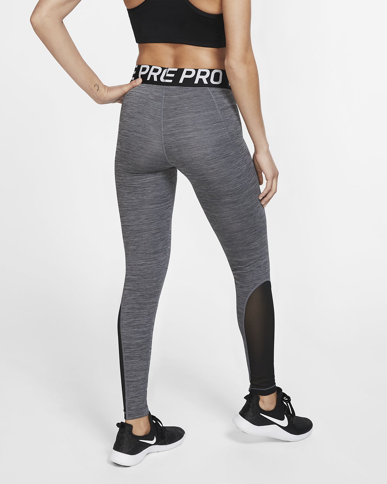 mallas nike pro negro