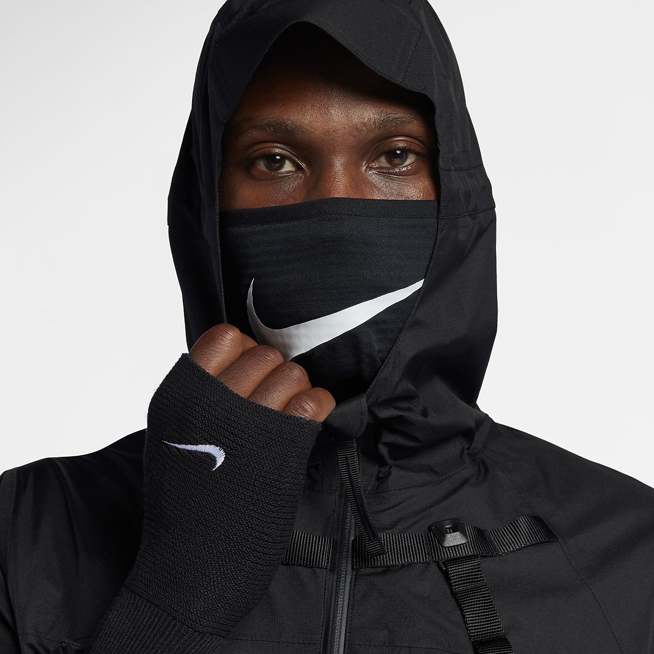 nike hoodie that covers face