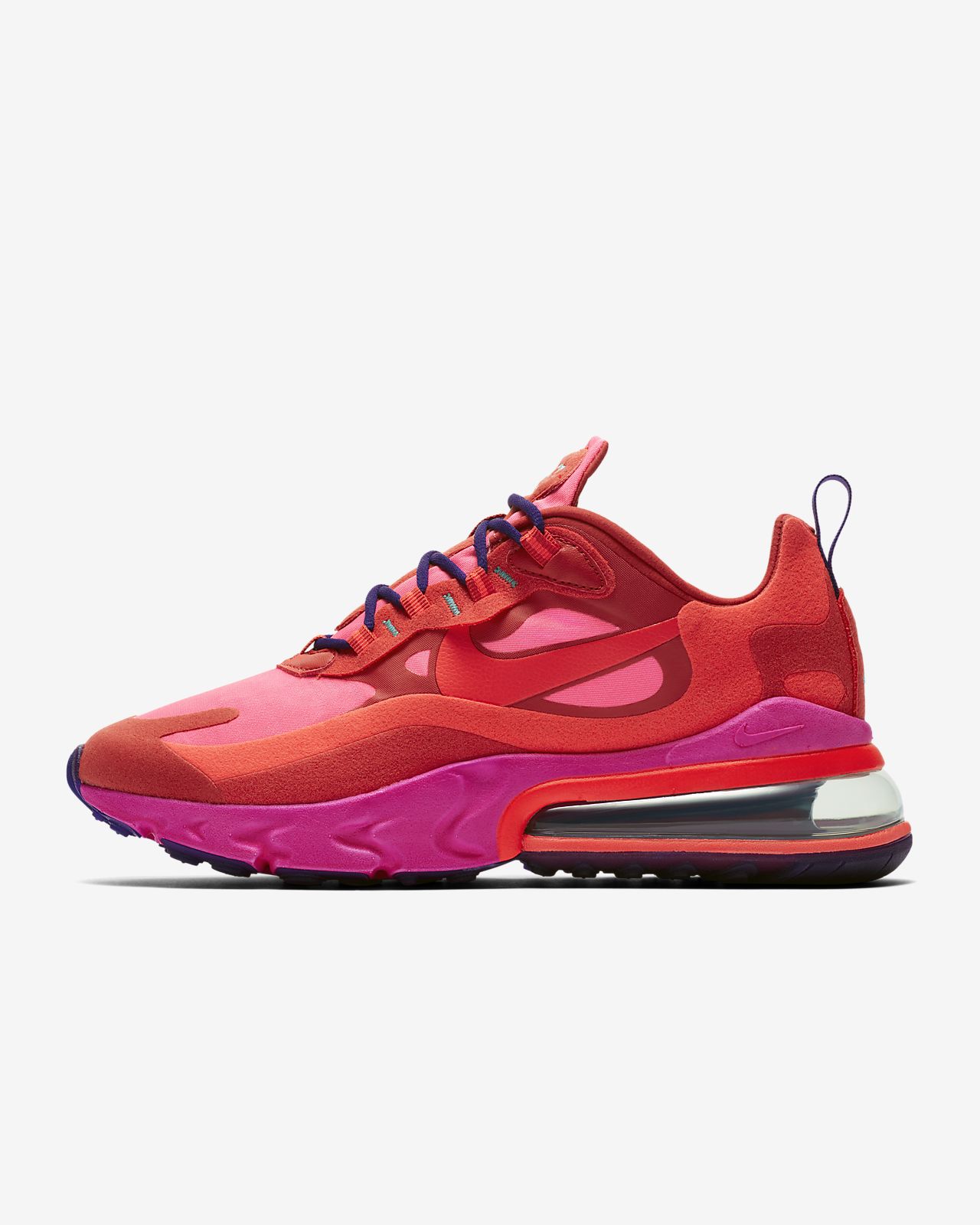 red and pink nike 270