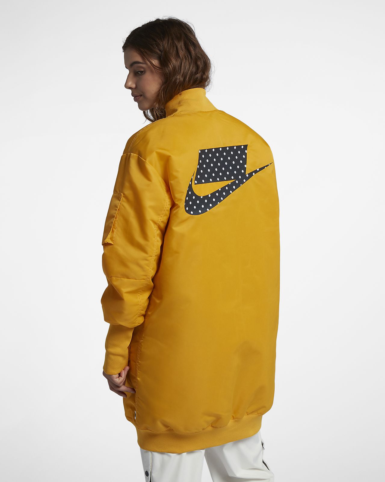 nike yellow parka