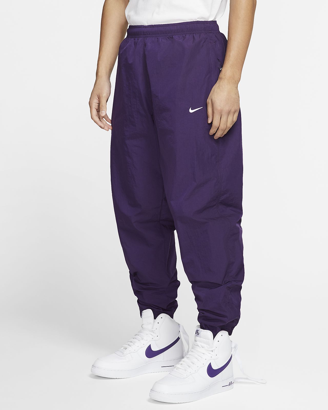 purple nike sweatpants mens