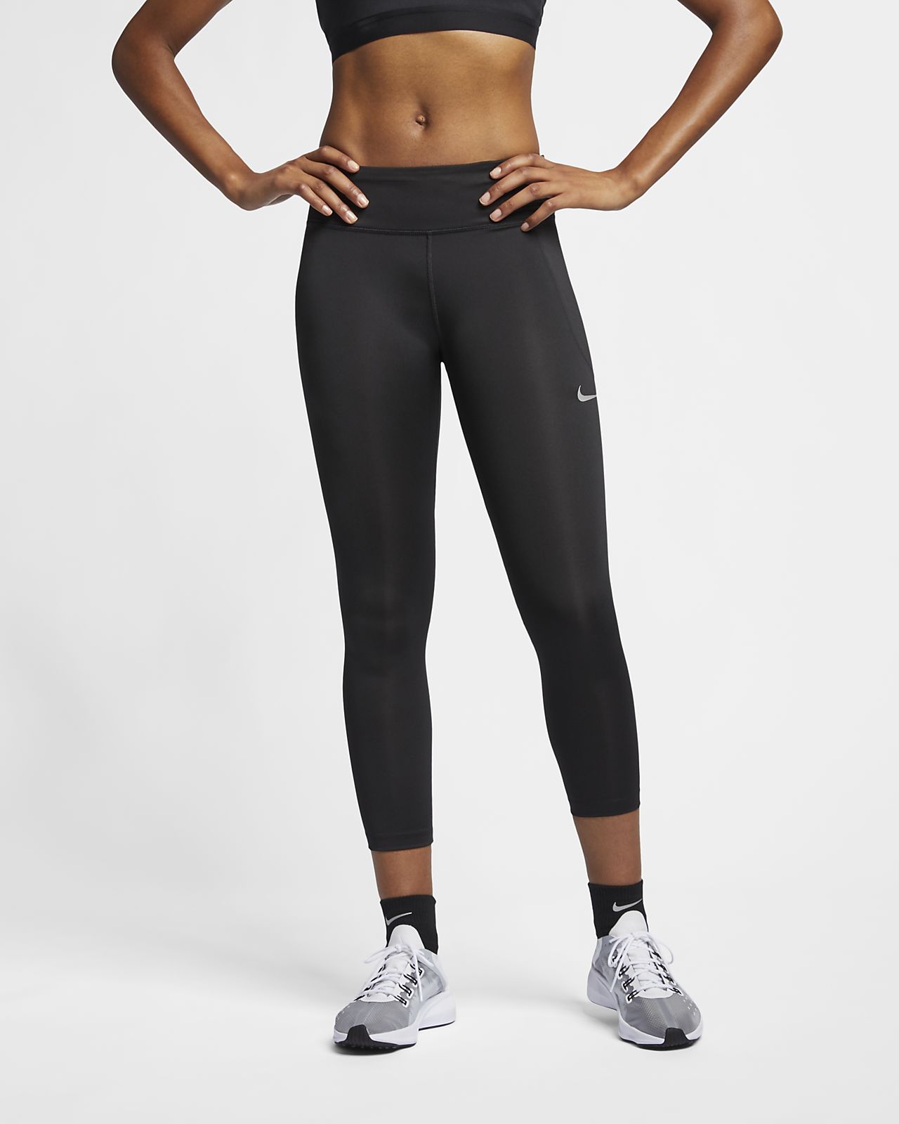 nike women's running crops