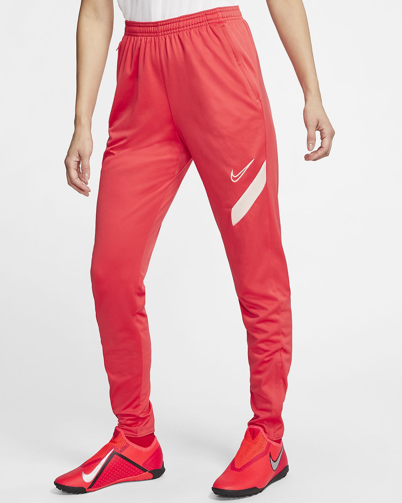 red nike dri fit pants