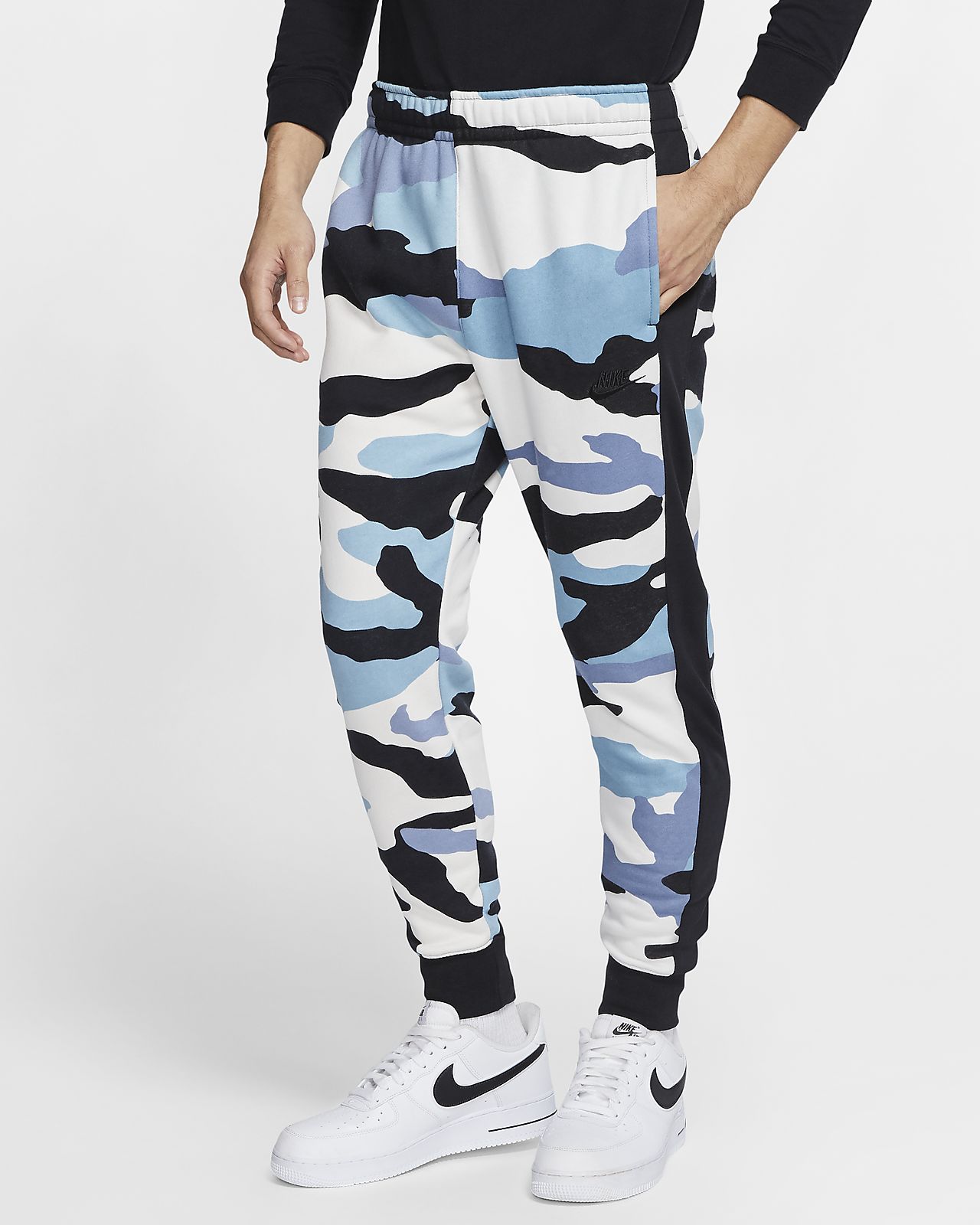 nike sportswear club camo jogger