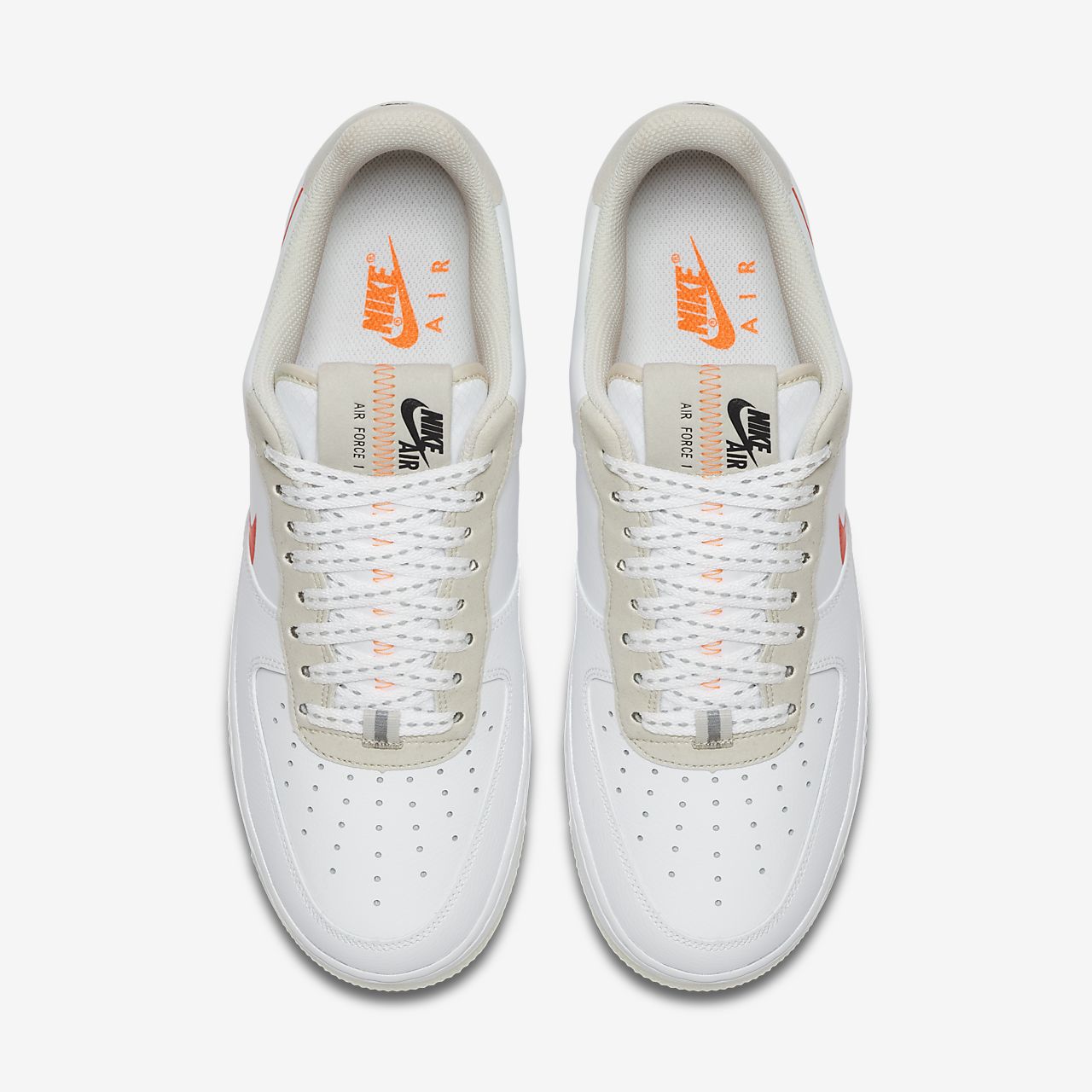 nike air force 1 07 orange white