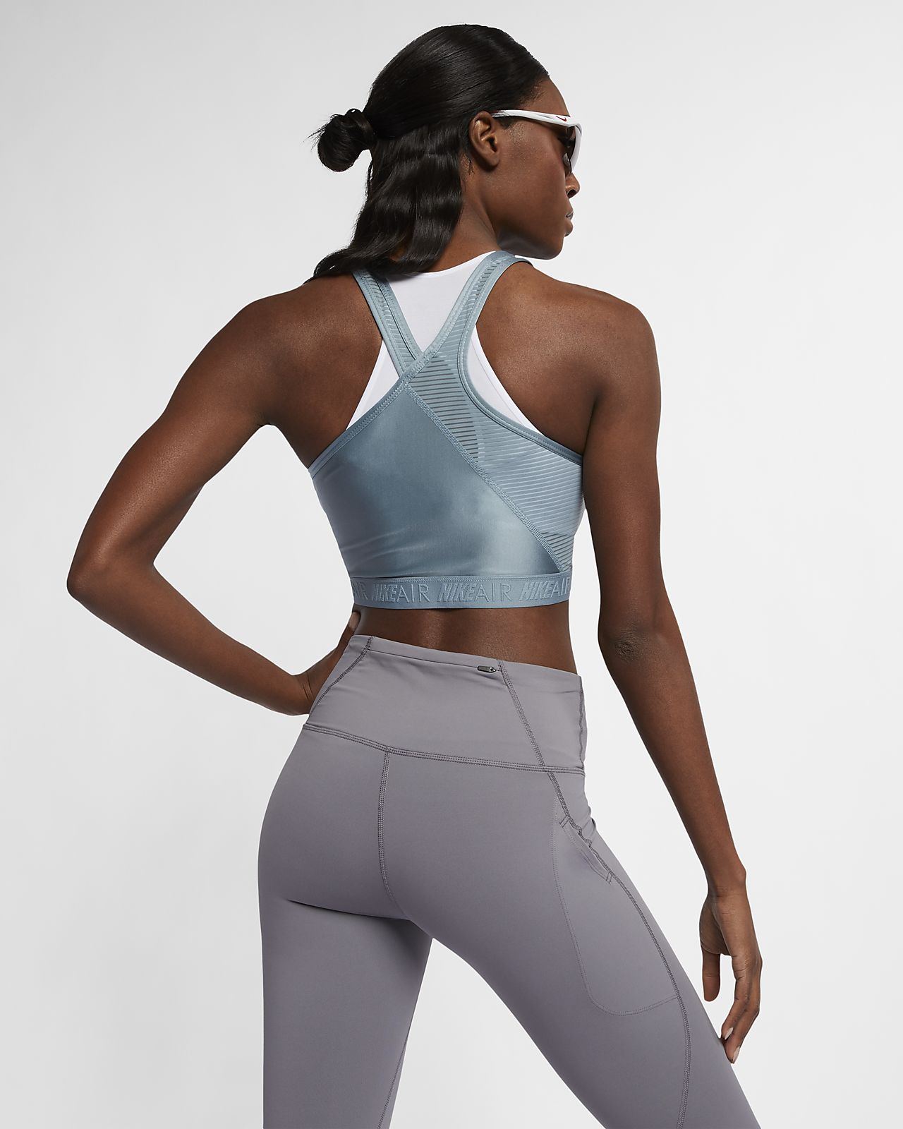 nike miler women's cropped running tank