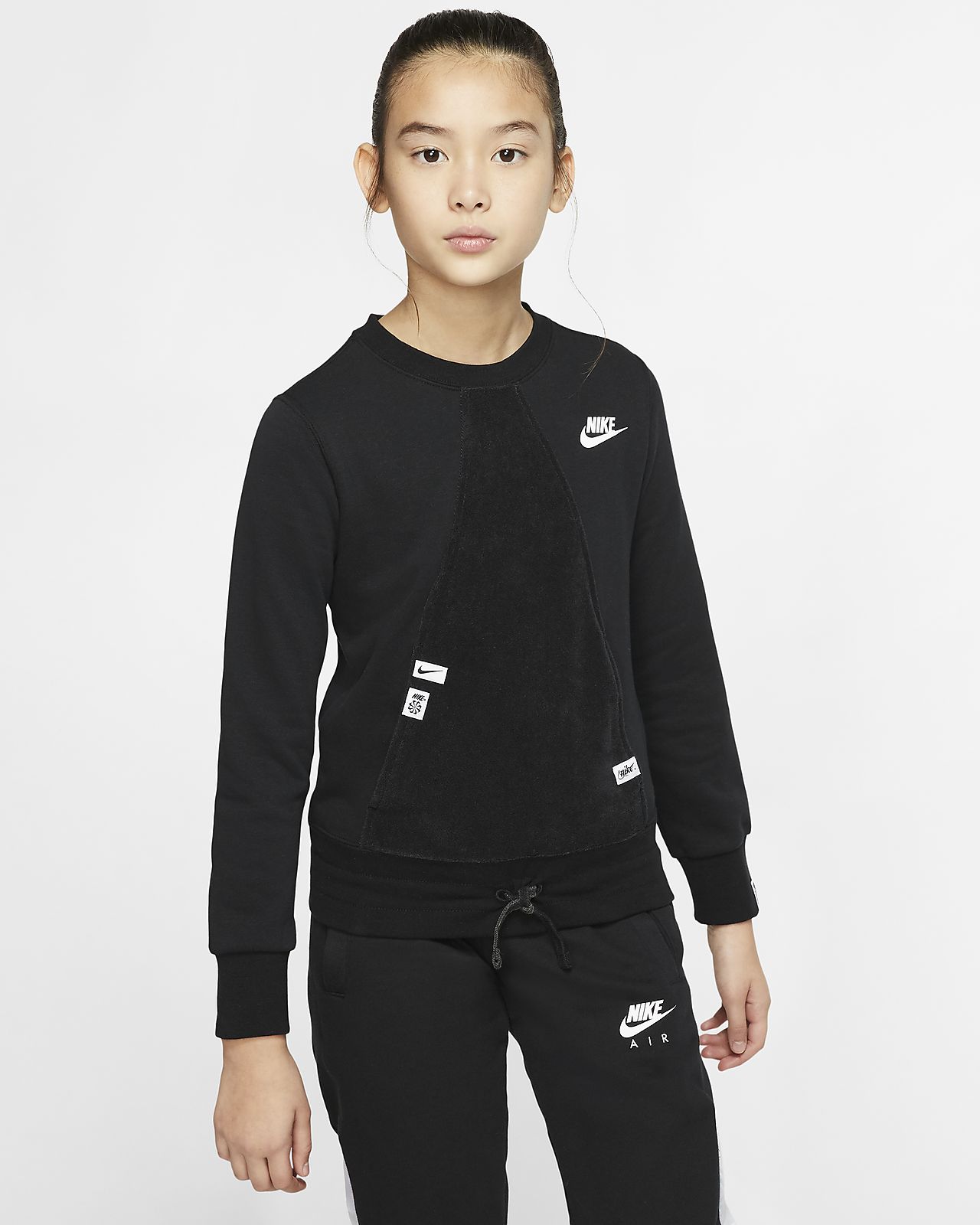 Nike Sportswear Heritage Older Kids Girls Long Sleeve Top Nike Ae