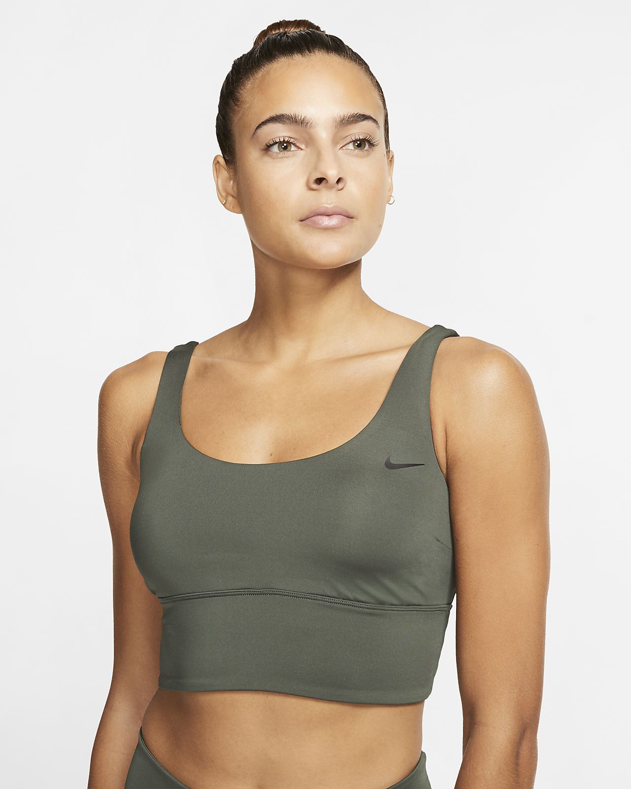 nike women's essential scoop neck midkini top