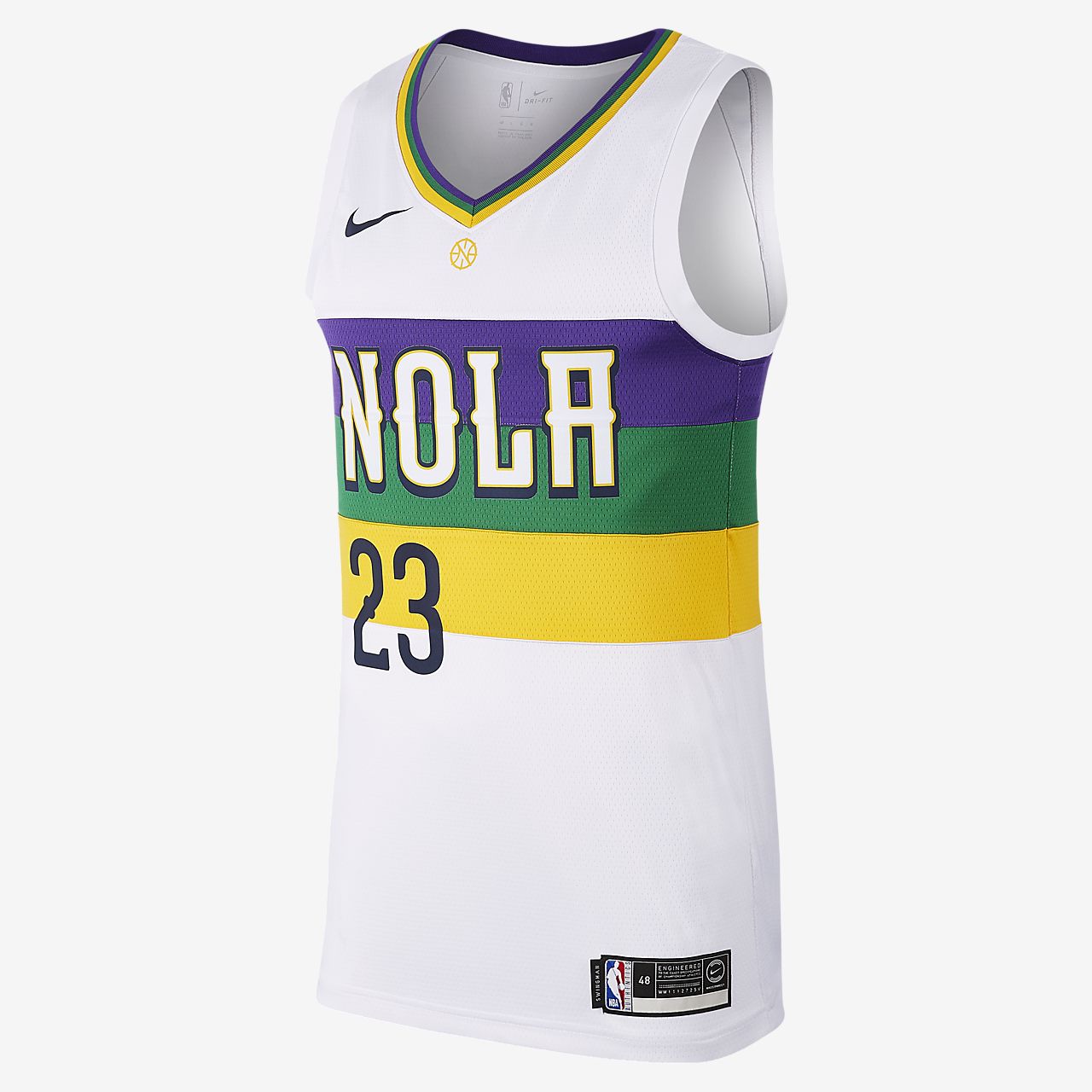 Anthony Davis (NBA) City Edition Swingman (New Orleans Pelicans) Men's Nike NBA Connected Jersey