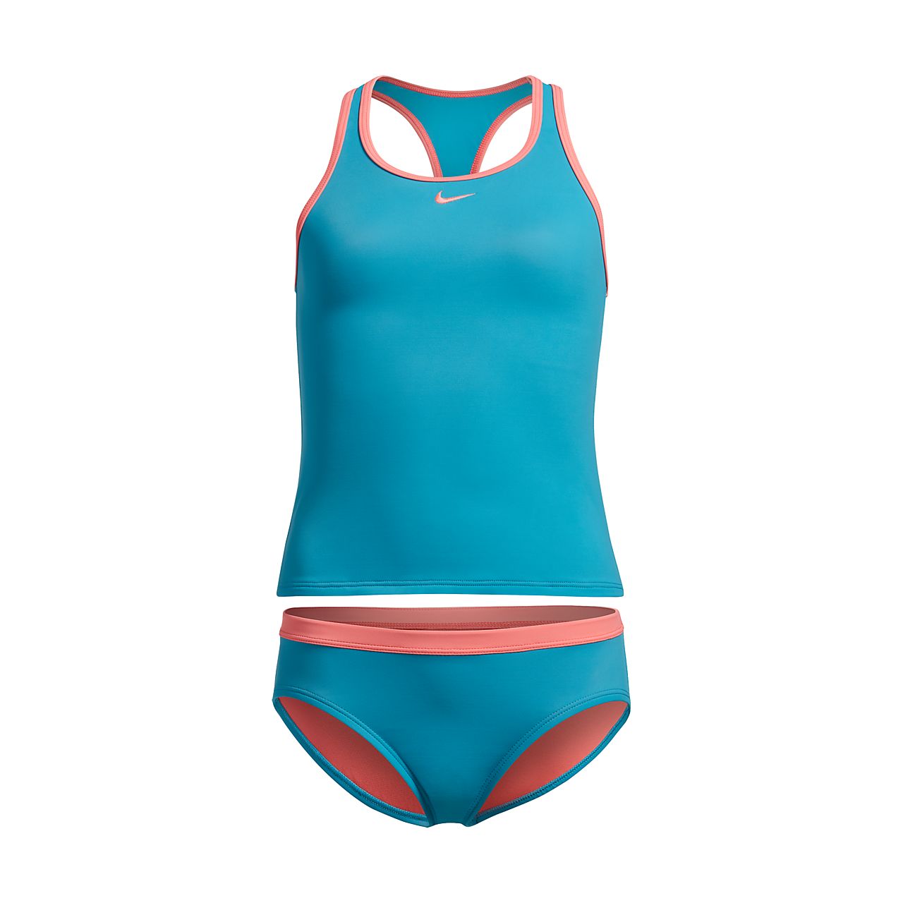 Nike Core Solid Racerback Tankini Big Kids' (girls') Two-piece Swimsuit 