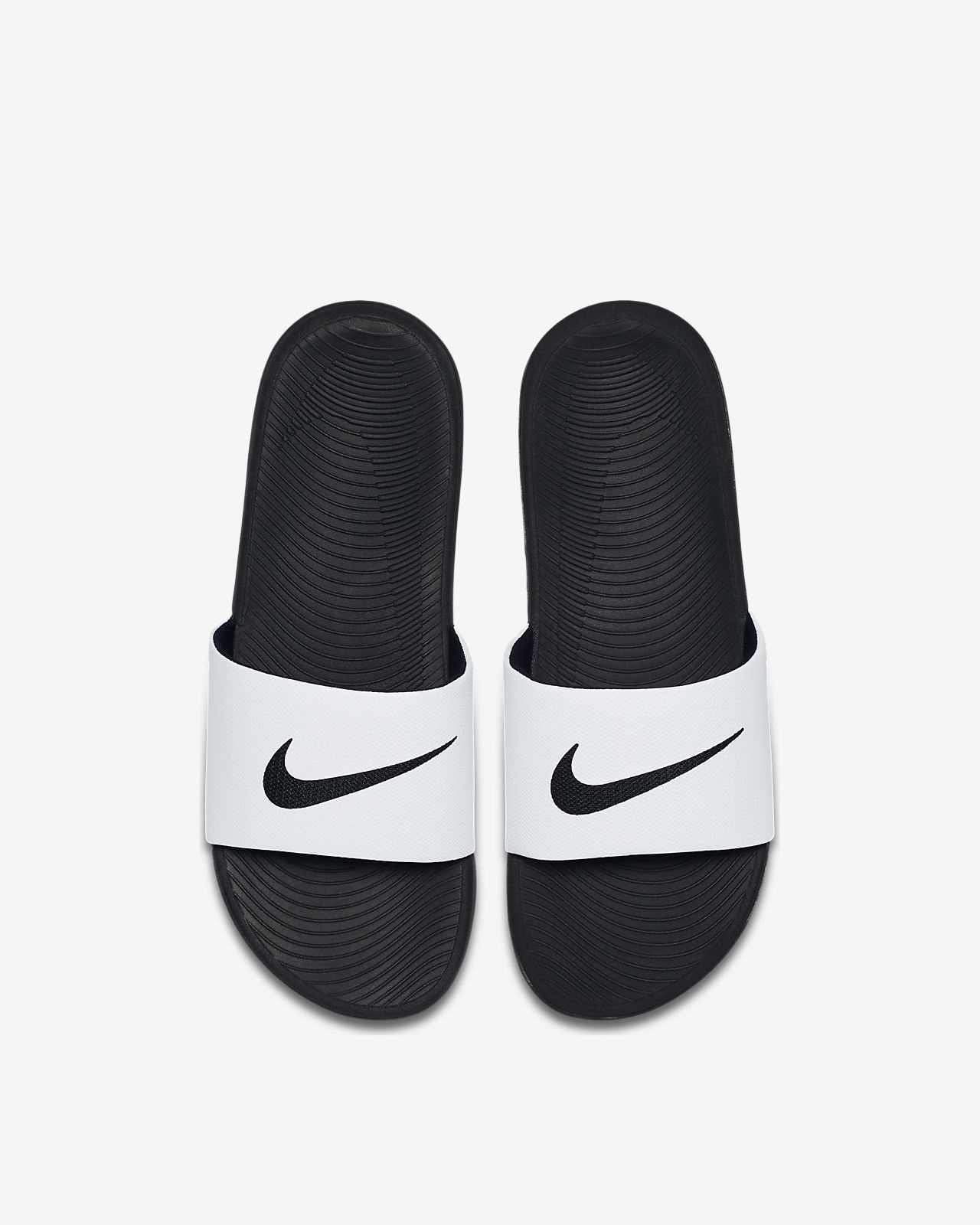 white sliders nike