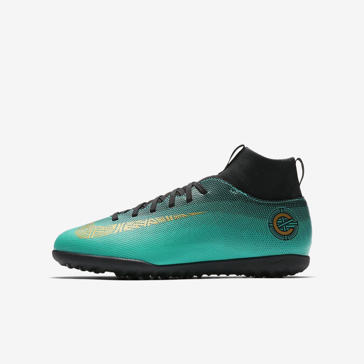 Nike Jr Mercurialx Vortex 3 Cr7 Tf Cocuk Hali Saha Ayakkabis 852497 401 Mavi Siyah Beyaz Mavi Urbansports