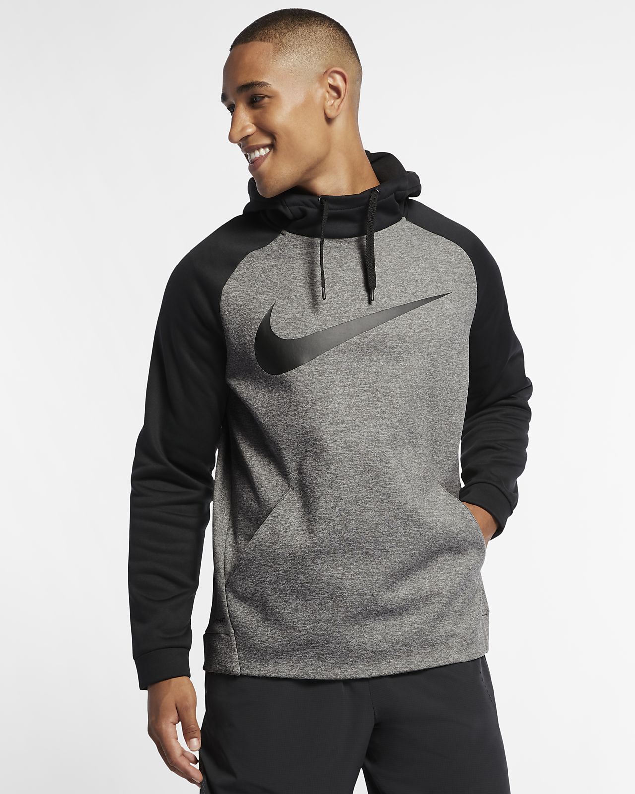  Nike  Therma Swoosh Men s Pullover Training Hoodie Nike  com