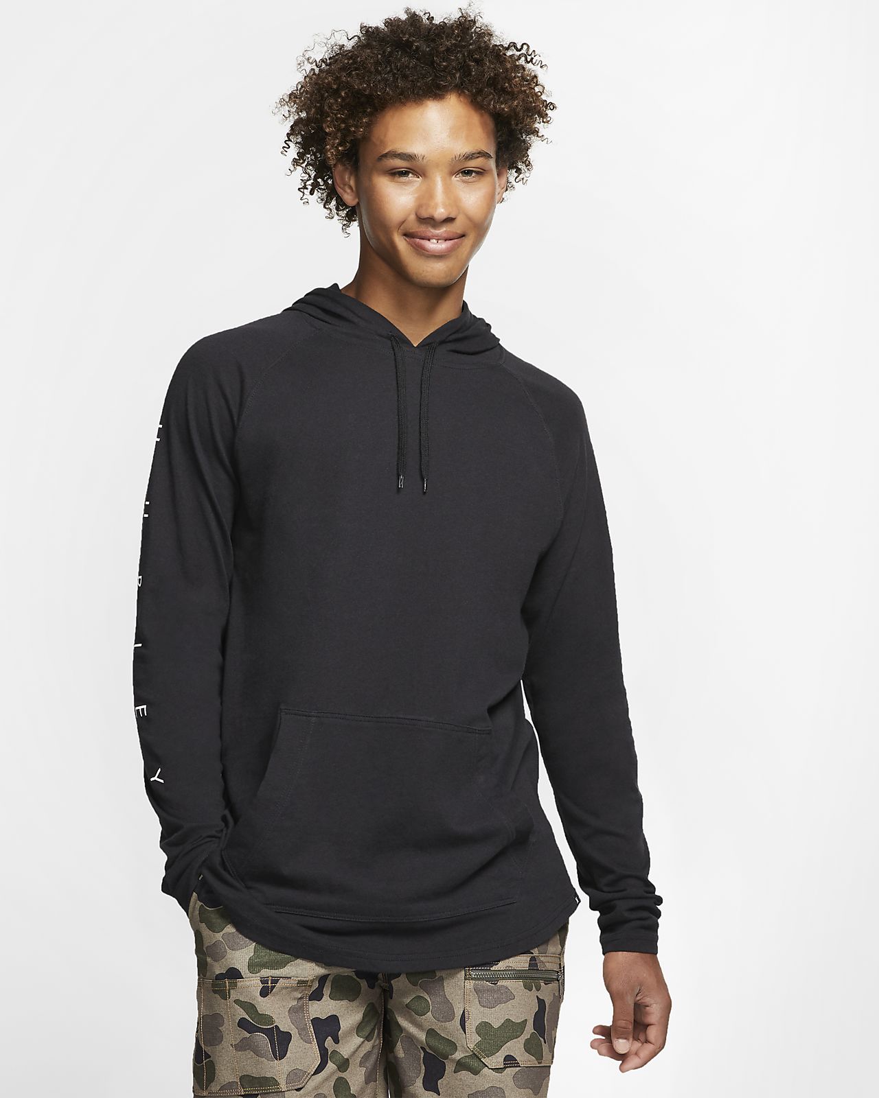 Premium Capucha Manga Hombre De Para Con Hurley Sin Mod Cierre Sudadera Larga XTPZwOilku