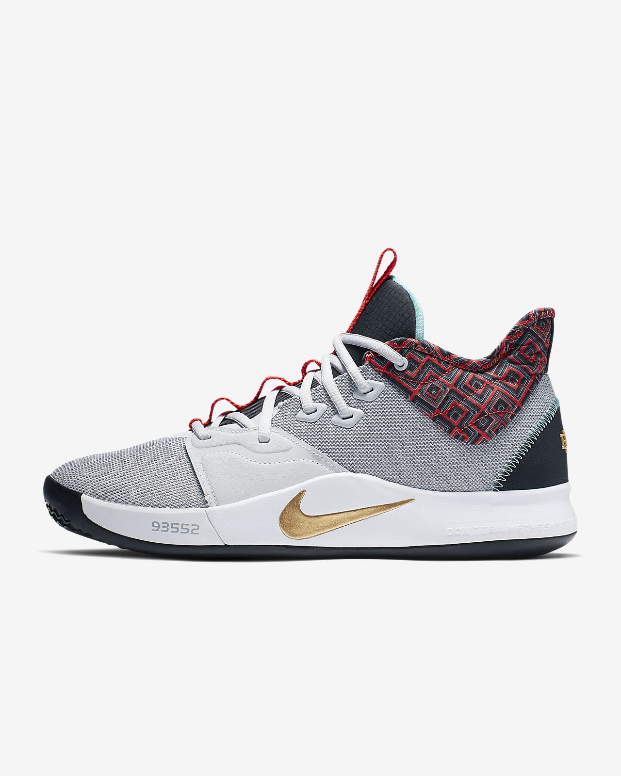 nike pg 3 rosso