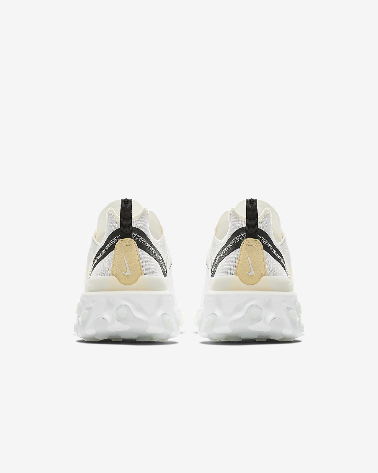 REACT 55 Sneaker low whitepale vanillablackpale ivory REACT 55 Sneaker low whitepale vanillablackpale ivory