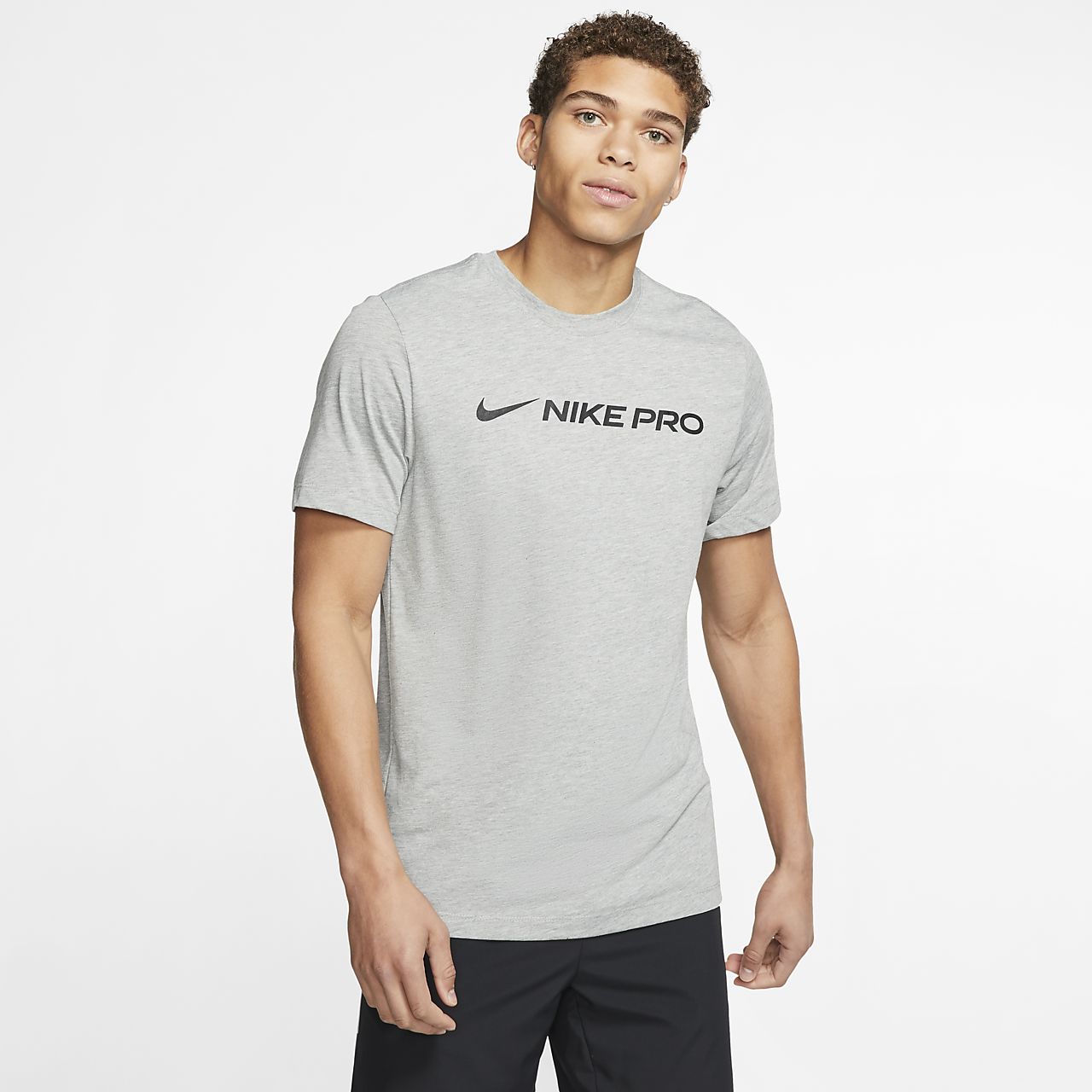 gray dri fit shirt