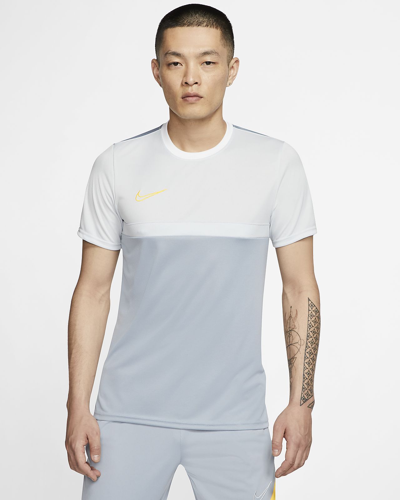 Nike Herren Dri Fit Academy T Shirt, Black White, M Nike Herren Dri Fit Academy T Shirt, Black White, M