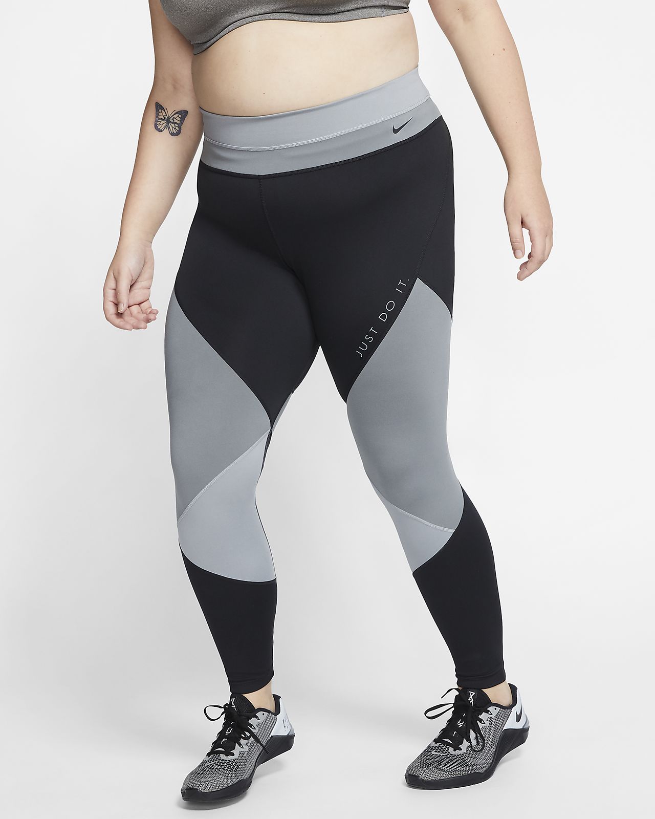 plus size nike logo leggings