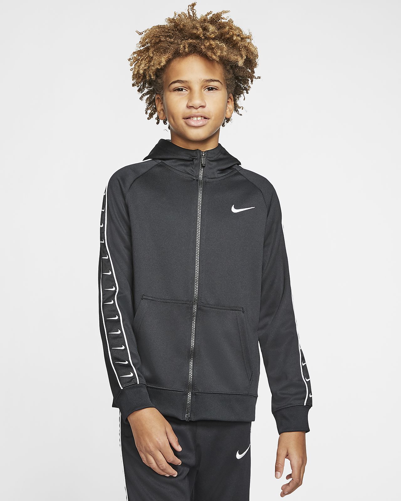  Nike  Sportswear Swoosh Older Kids Boys Full Zip Hoodie  