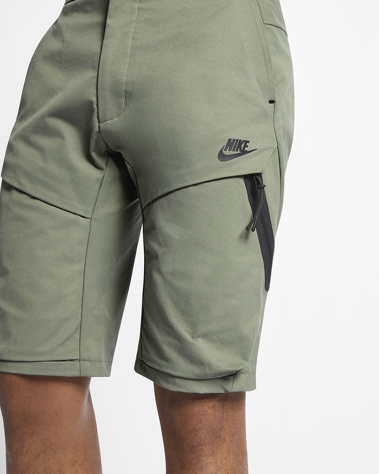 nike tech fleece shorts green