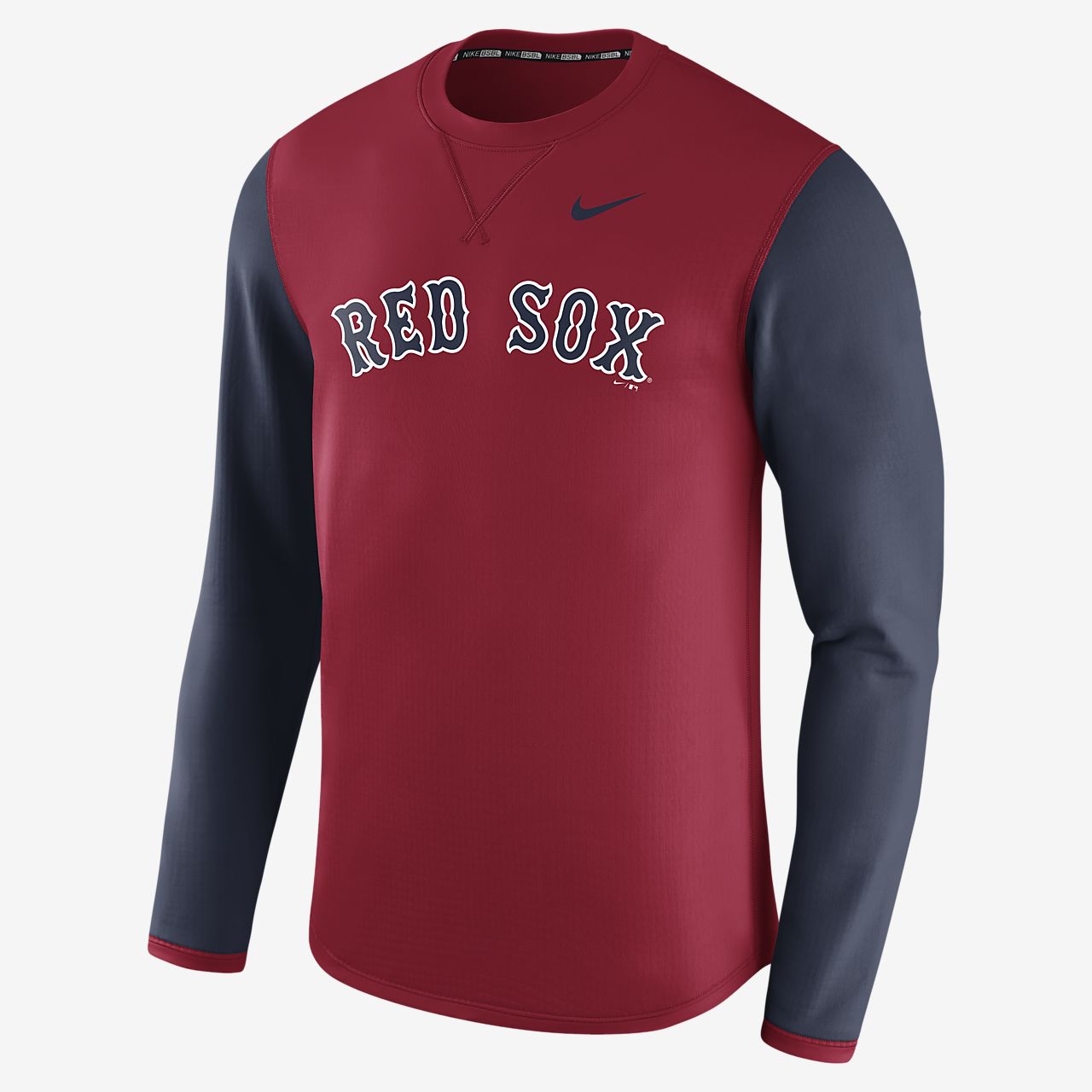 Nike Thermal Crew (MLB Red Sox) Men's Long Sleeve Shirt. Nike.com