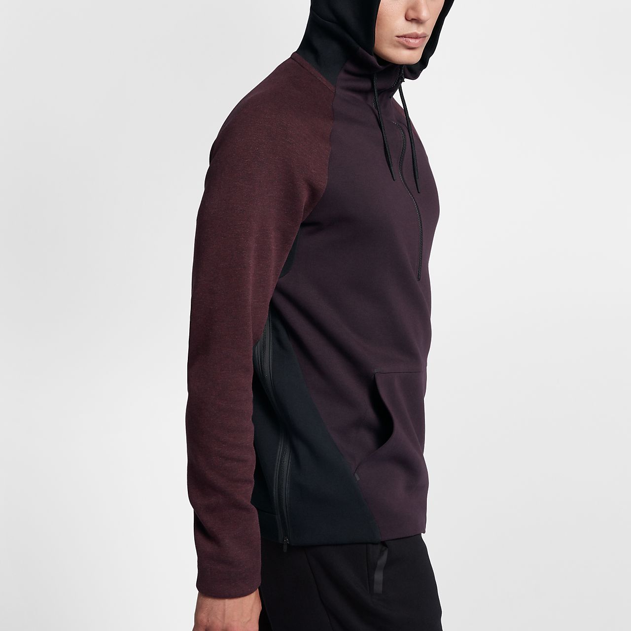 nike tech fleece hoodie mens silver