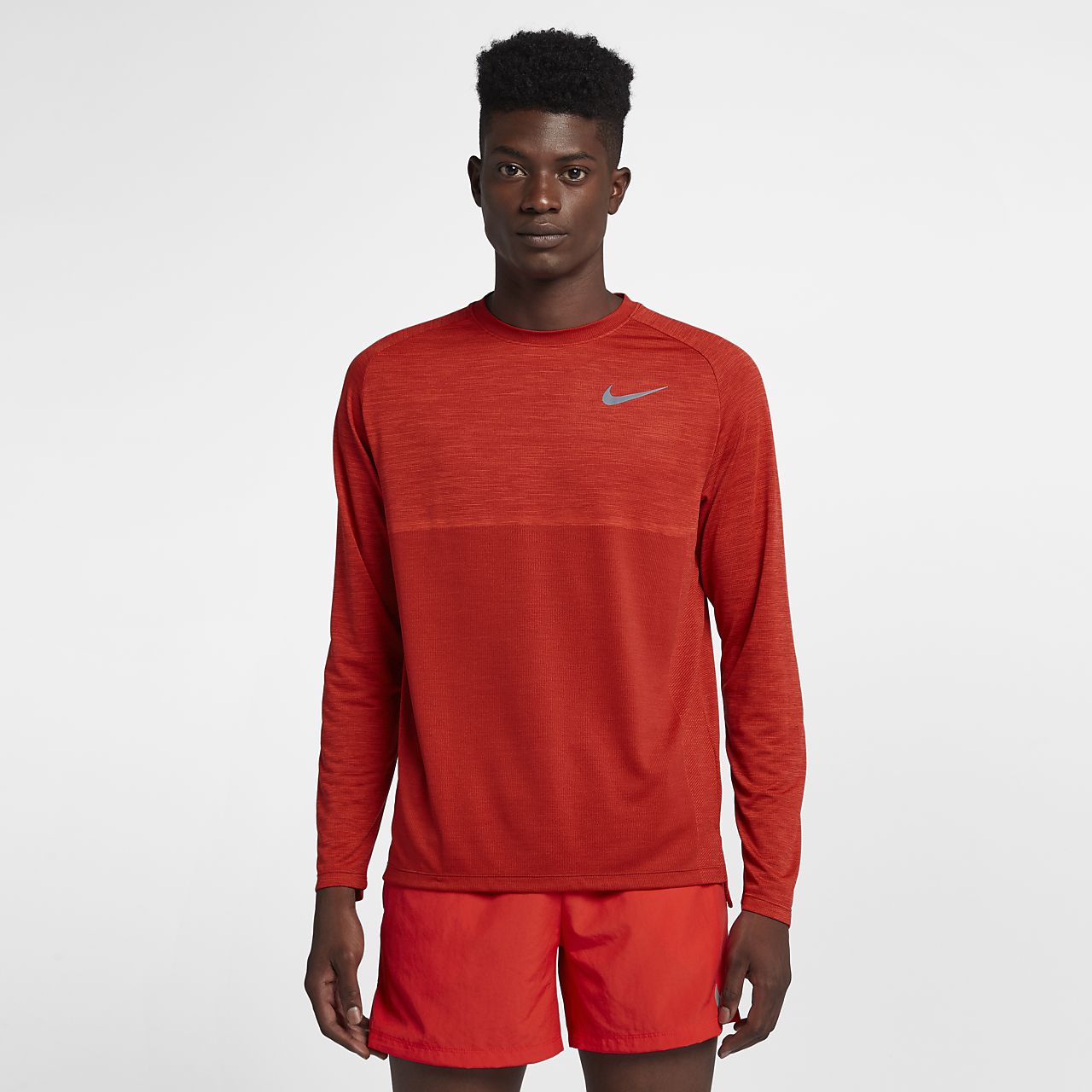 nike orange compression shirt