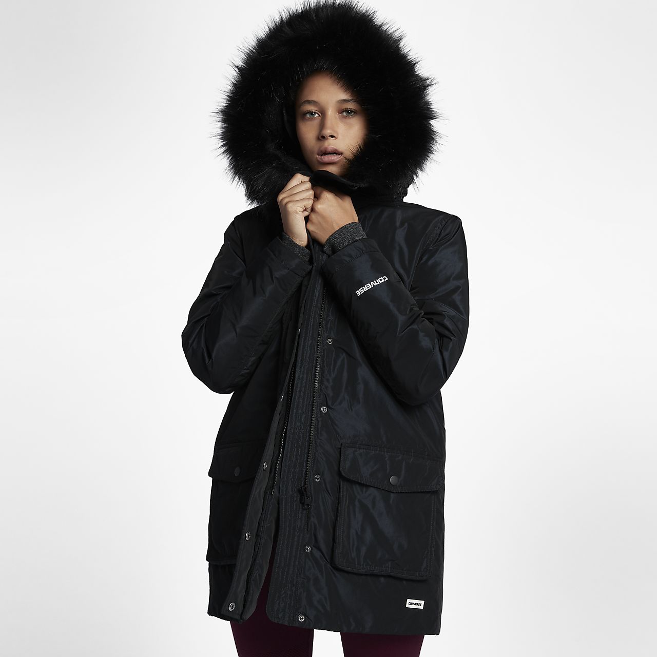 nike long puffer coat