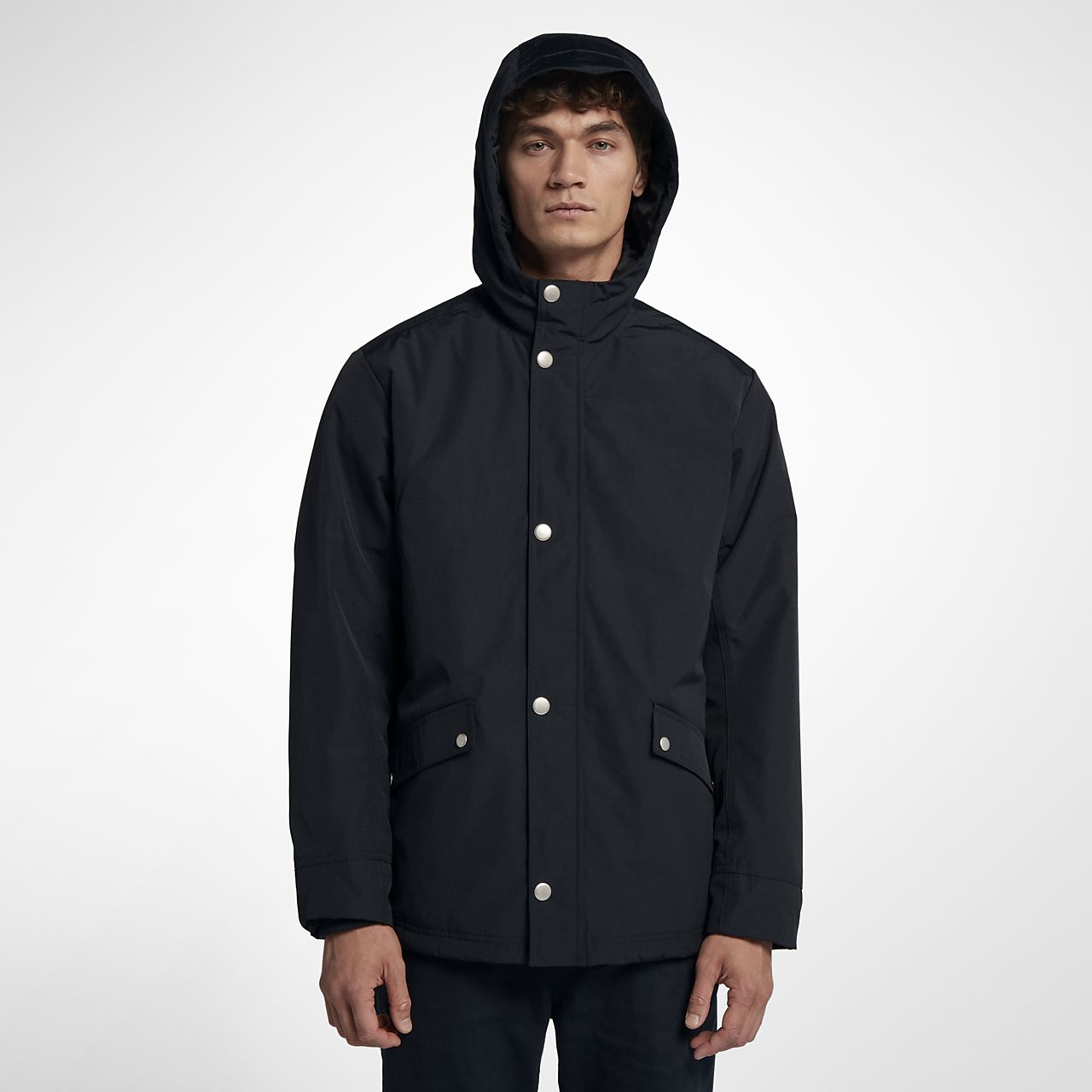 hurley hooded shirt