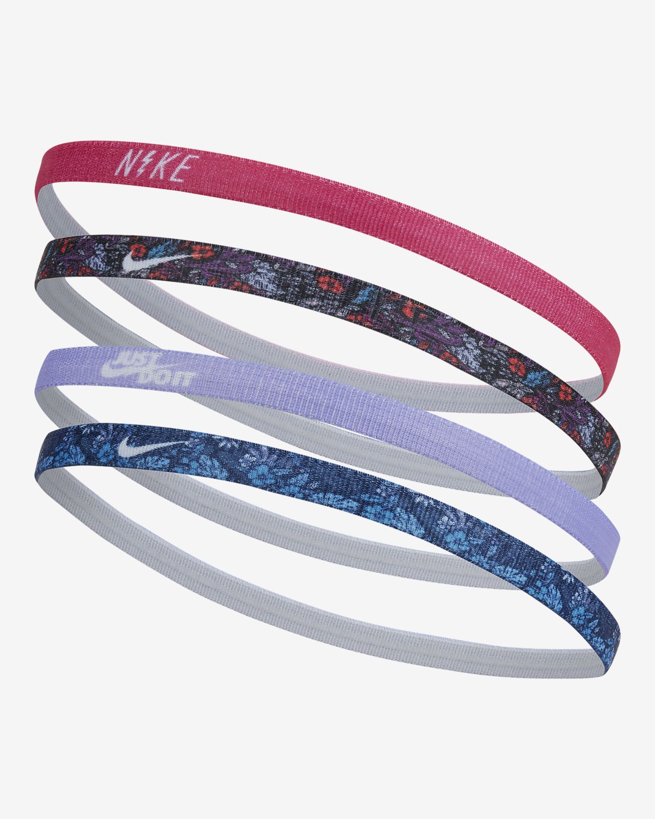 Nike Kid S Printed Headbands 4 Pack Nike Com