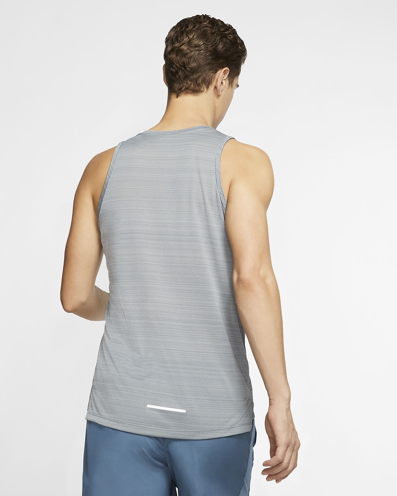 Nike Dri FIT Miler Men's Running Tank. NIKE MILLER DRI Fit Running Tank Top Charcoal Grey Mens
