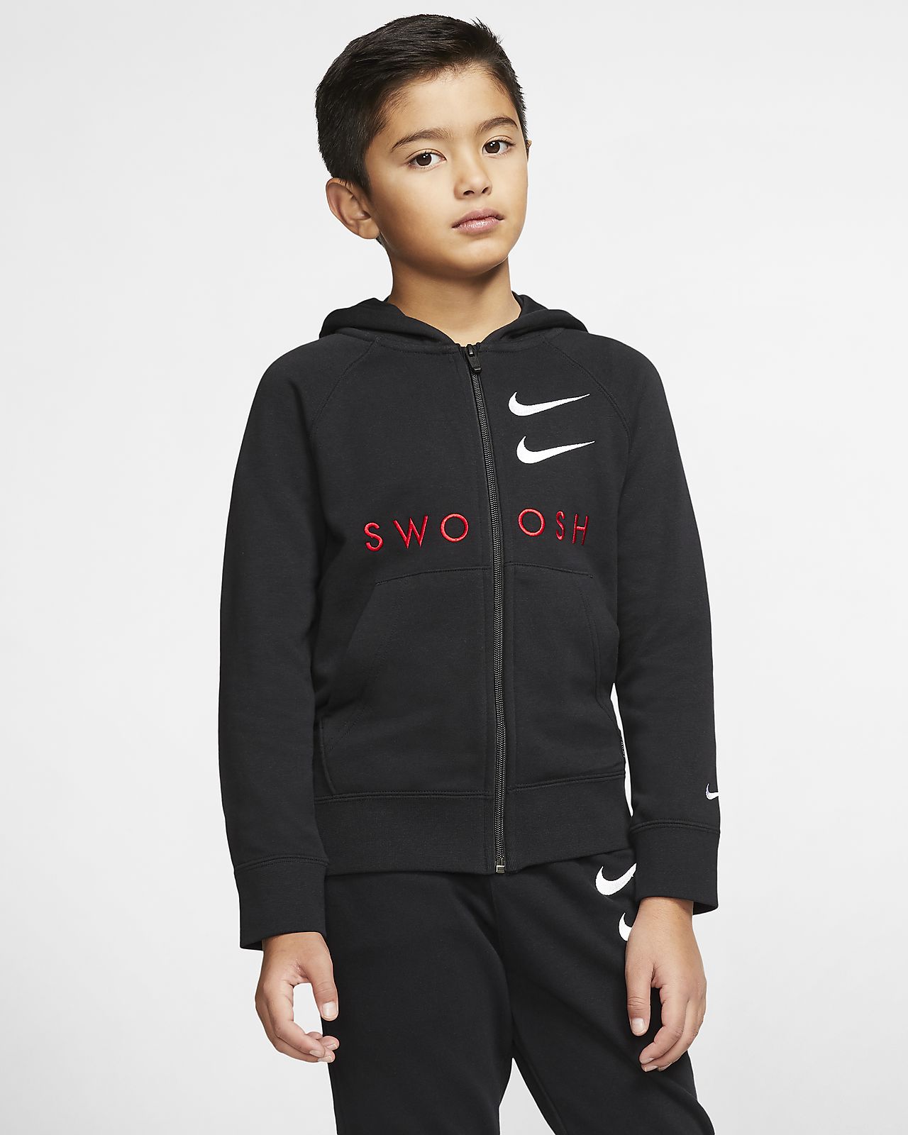 nike swoosh zip hoodie