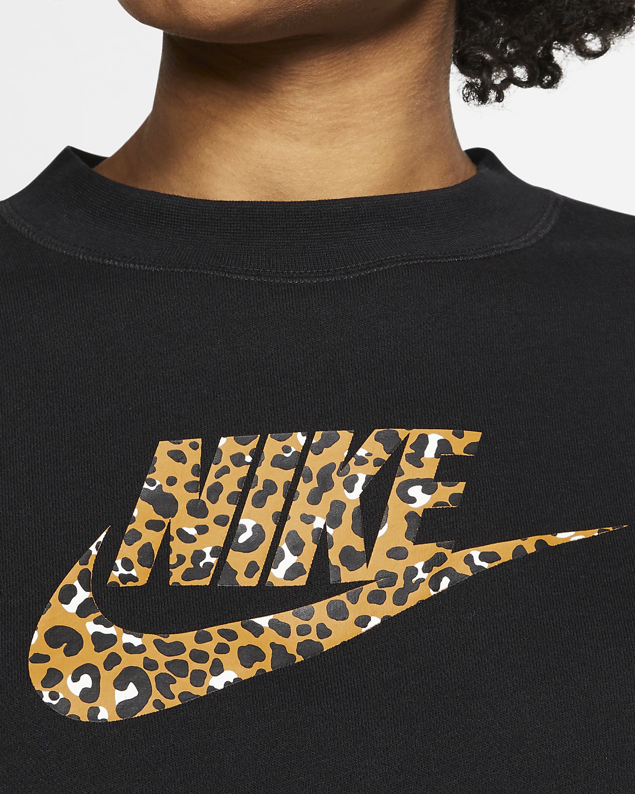 cheetah print nike shirt