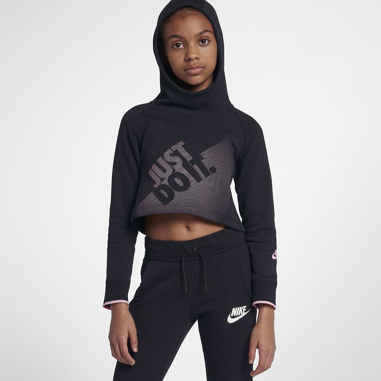 nike cropped pullover