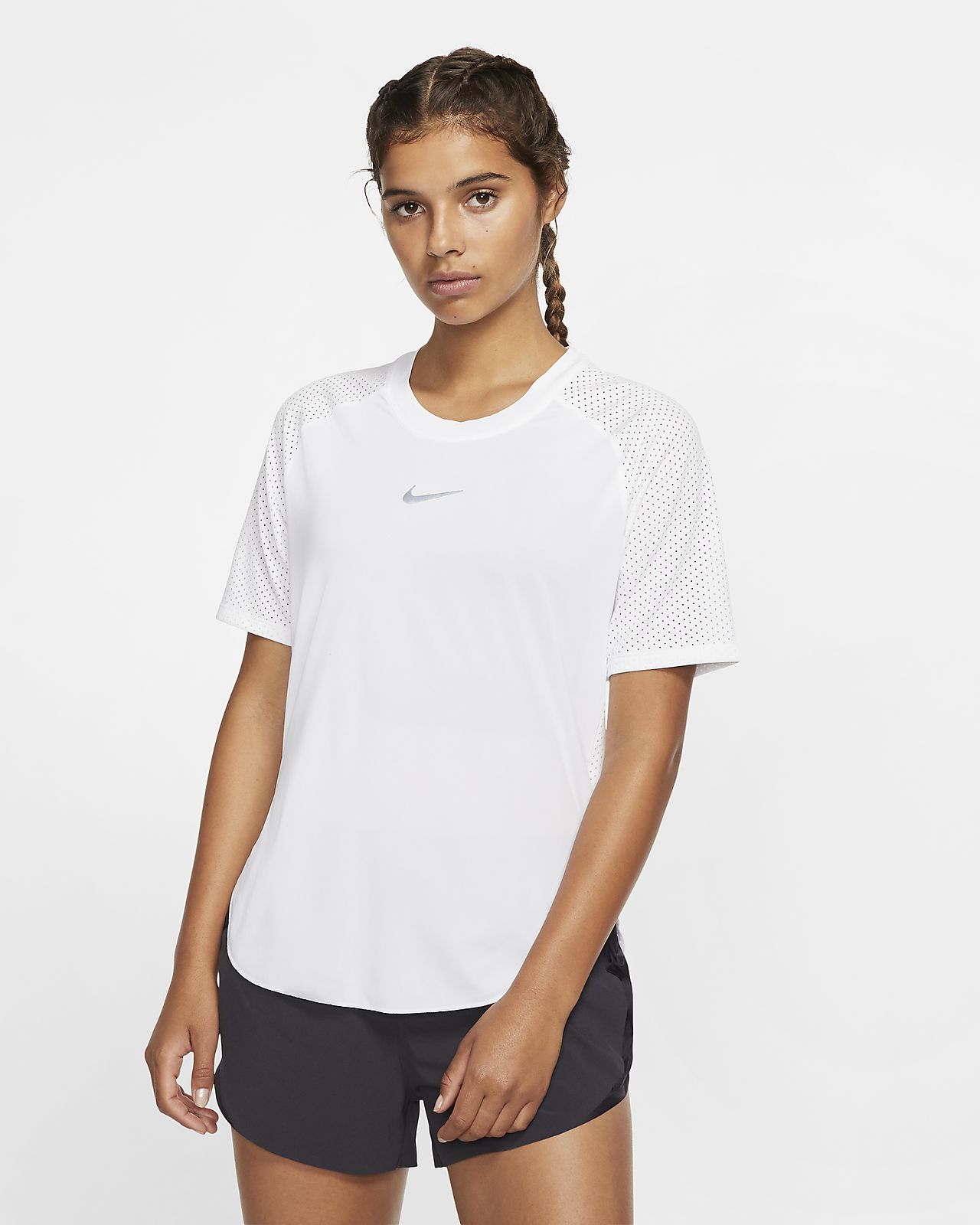 Dámské běžecké tričko Nike City Sleek s krátkým rukávem Dámské běžecké tričko Nike City Sleek s krátkým rukávem