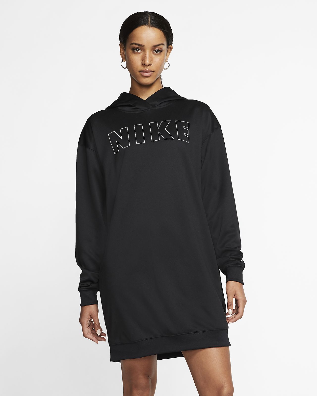 nike hoodie dress black