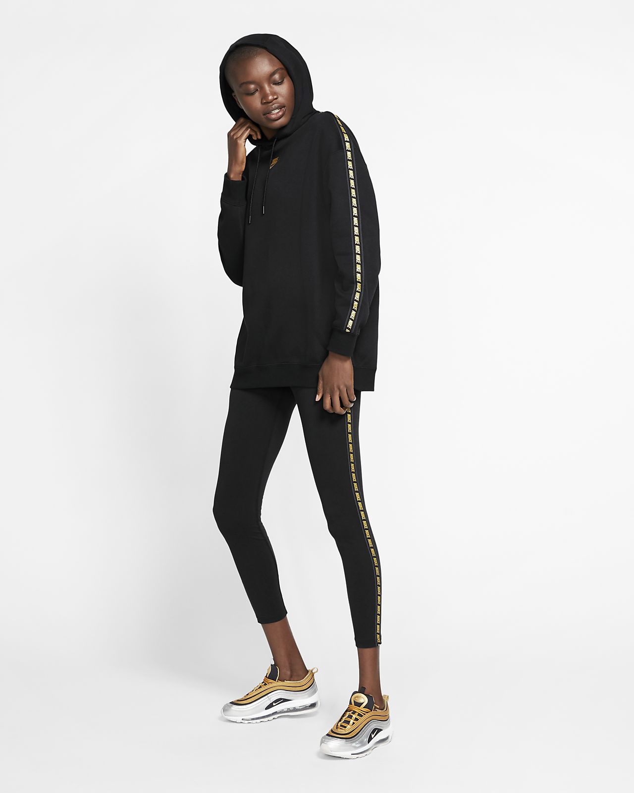 nike leggings and sweatshirt