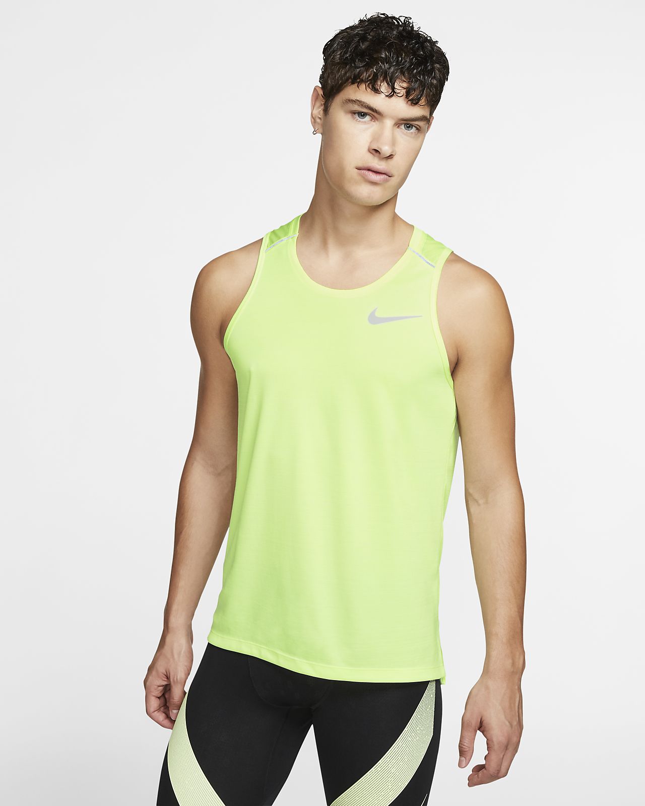 nike men's dry miler running tank