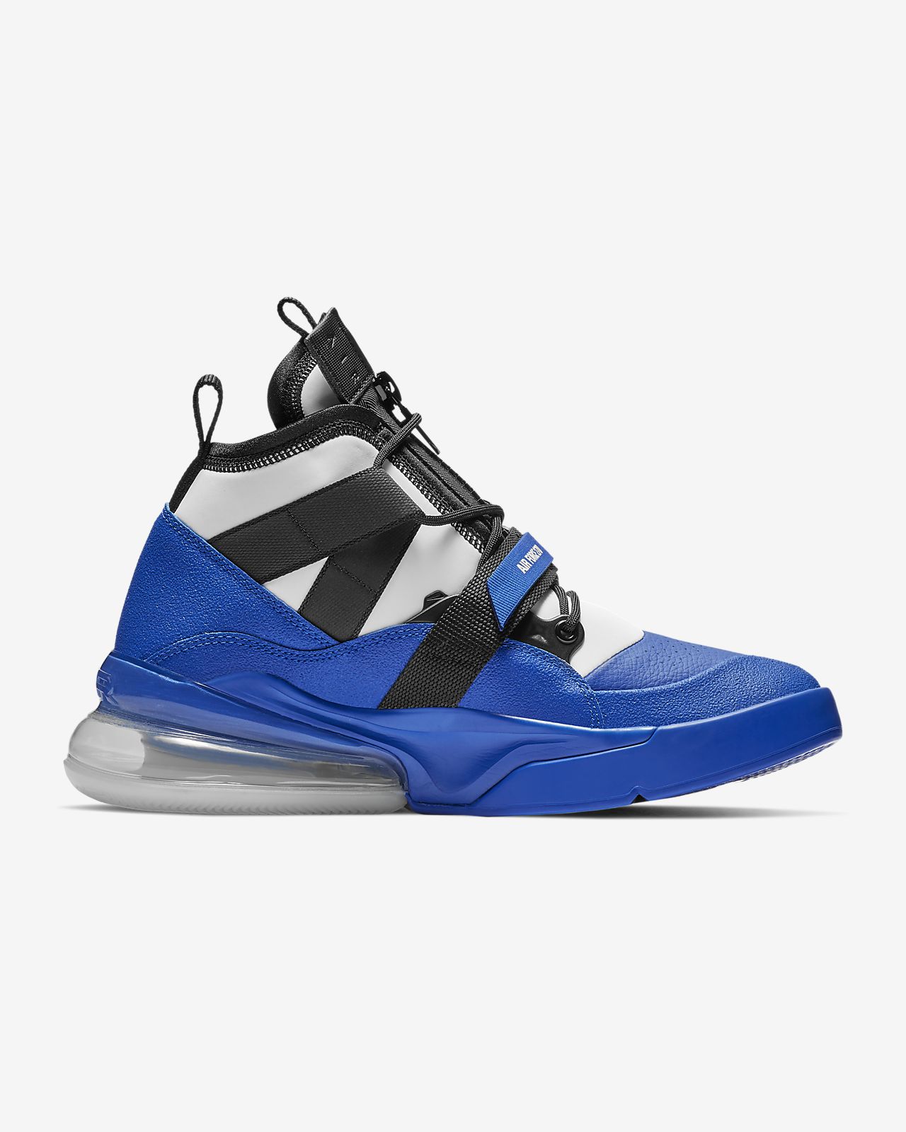nike air force 270 high top blue and white