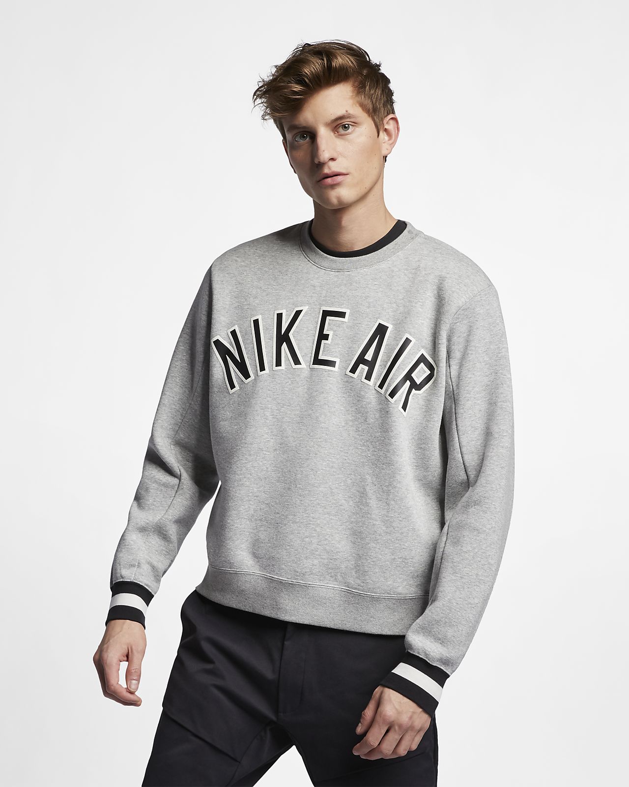 nike air men's fleece crew