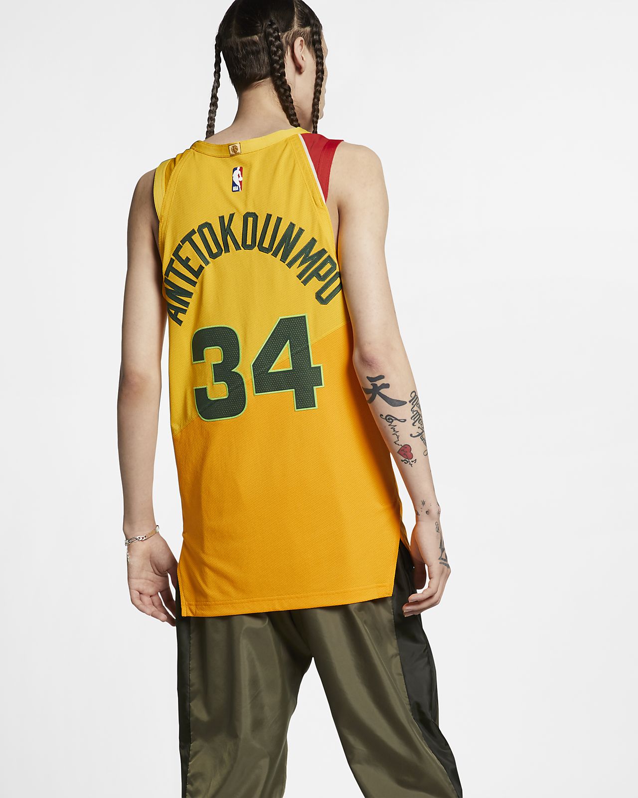 giannis antetokounmpo yellow jersey