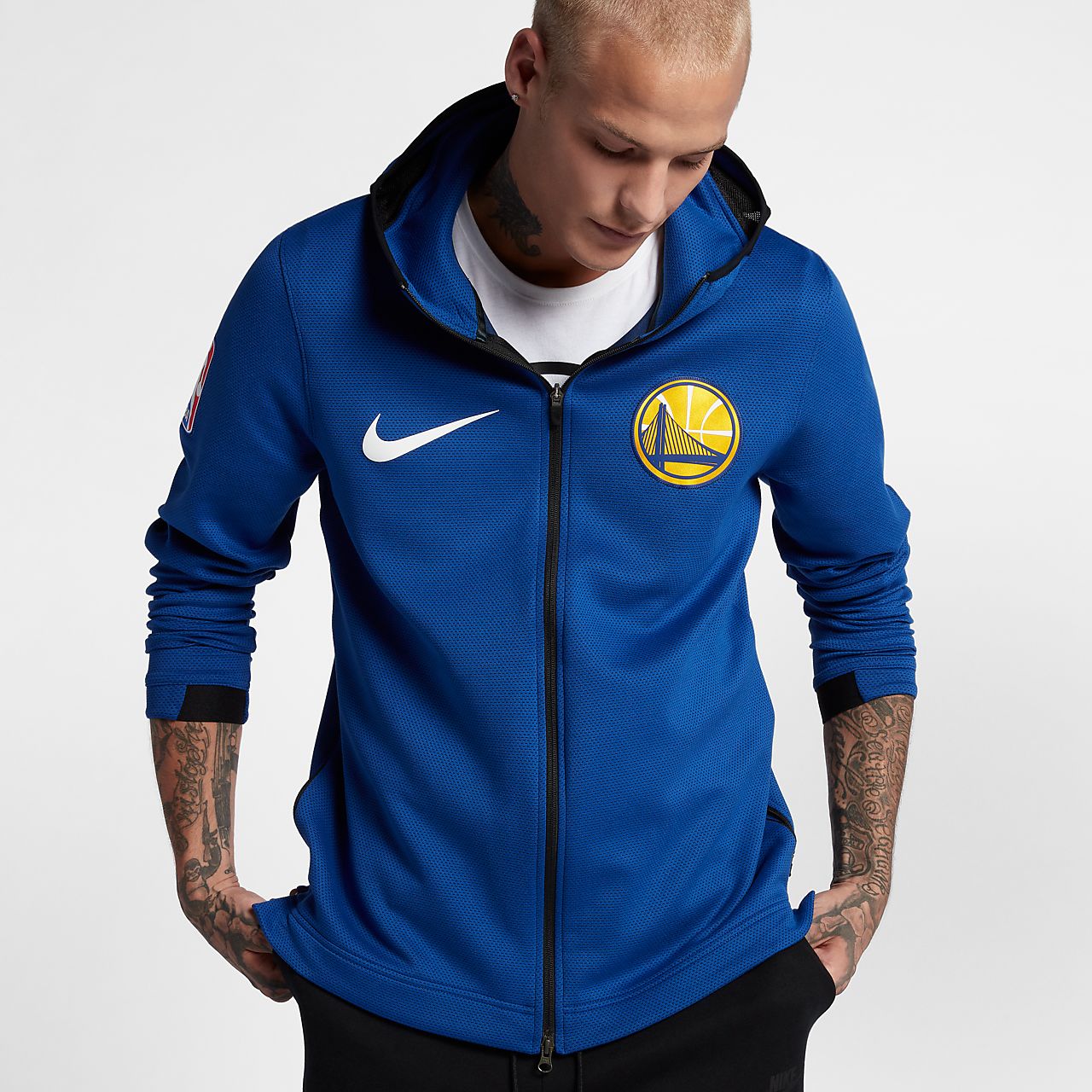 gsw warm up hoodie