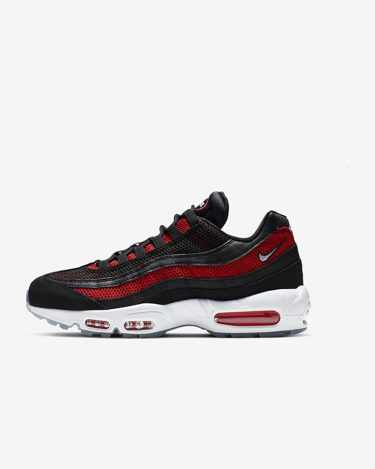 nike air max 95 red and black