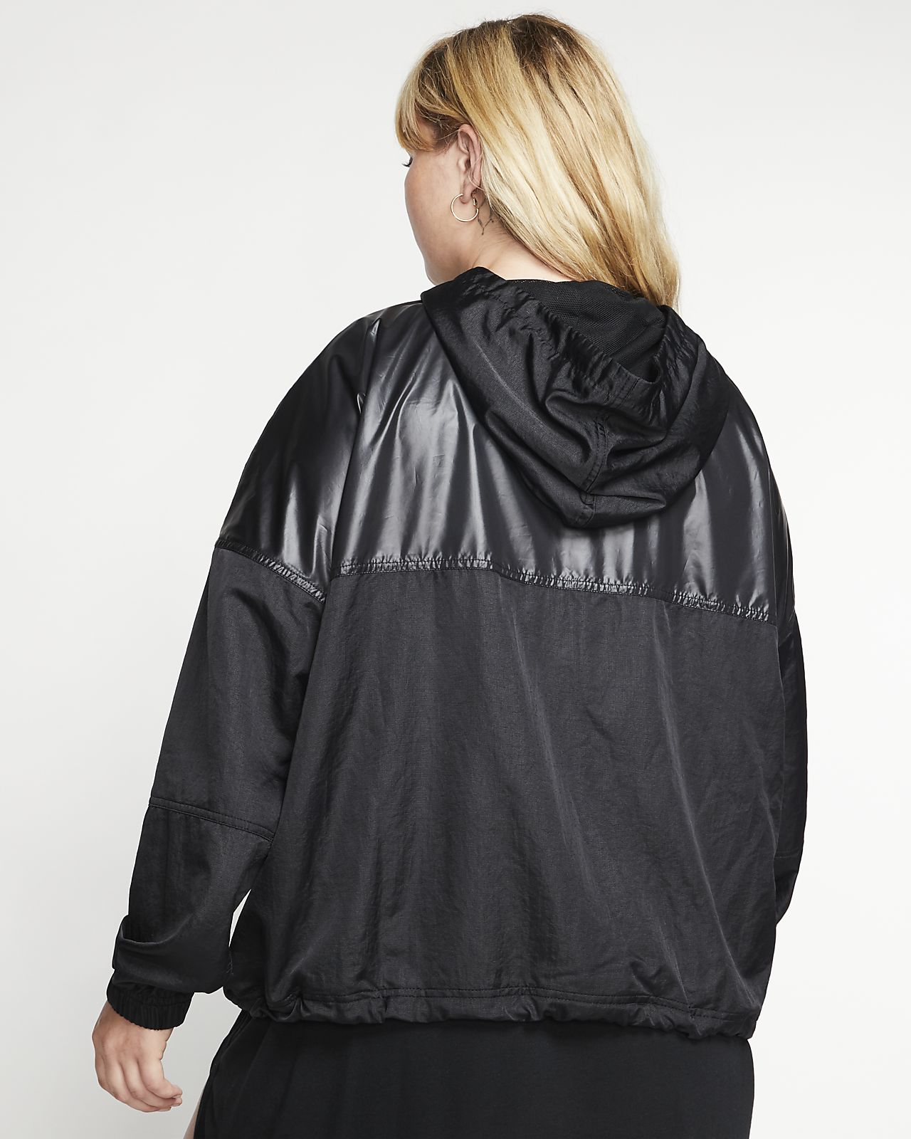 plus size windbreaker nike
